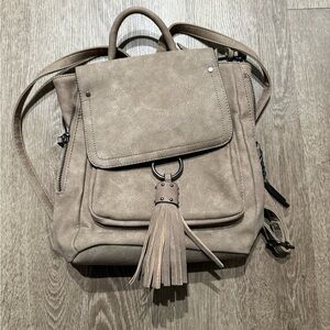 Altar'd State Taupe Backpack with Tassel